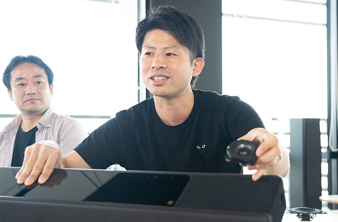 インタビュー風景の写真