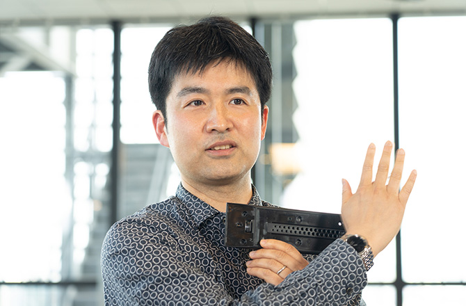 インタビュー風景の写真