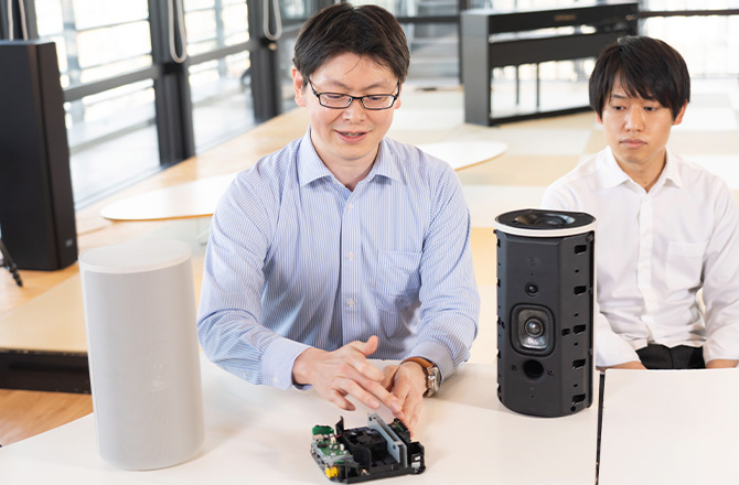 インタビュー風景の写真