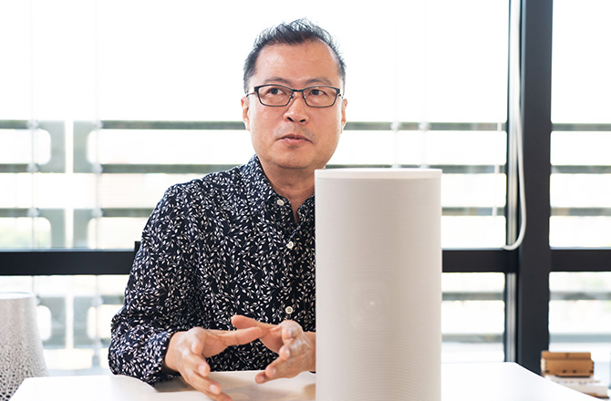 インタビュー風景の写真