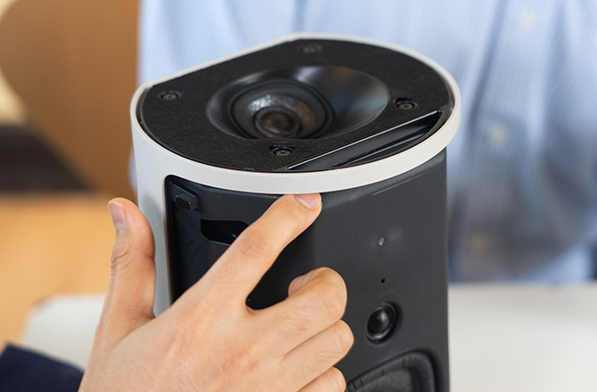 インタビュー風景の写真